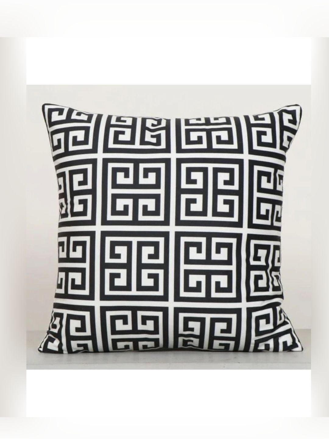 Aura Black & White Geometric Printed Square Cushion Covers-picture-57