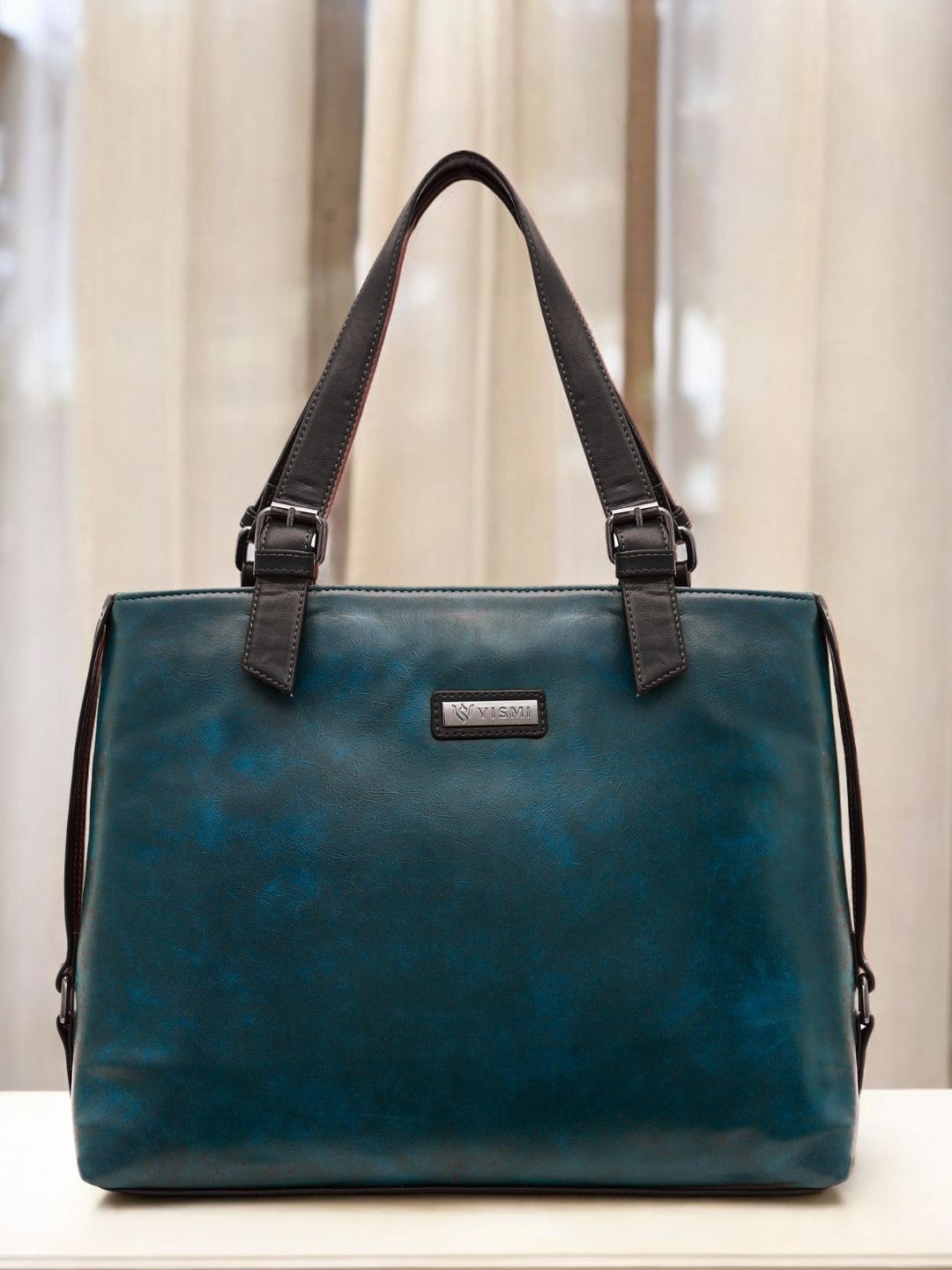VISMIINTREND Textured PU Structured Tote Bag-picture-15