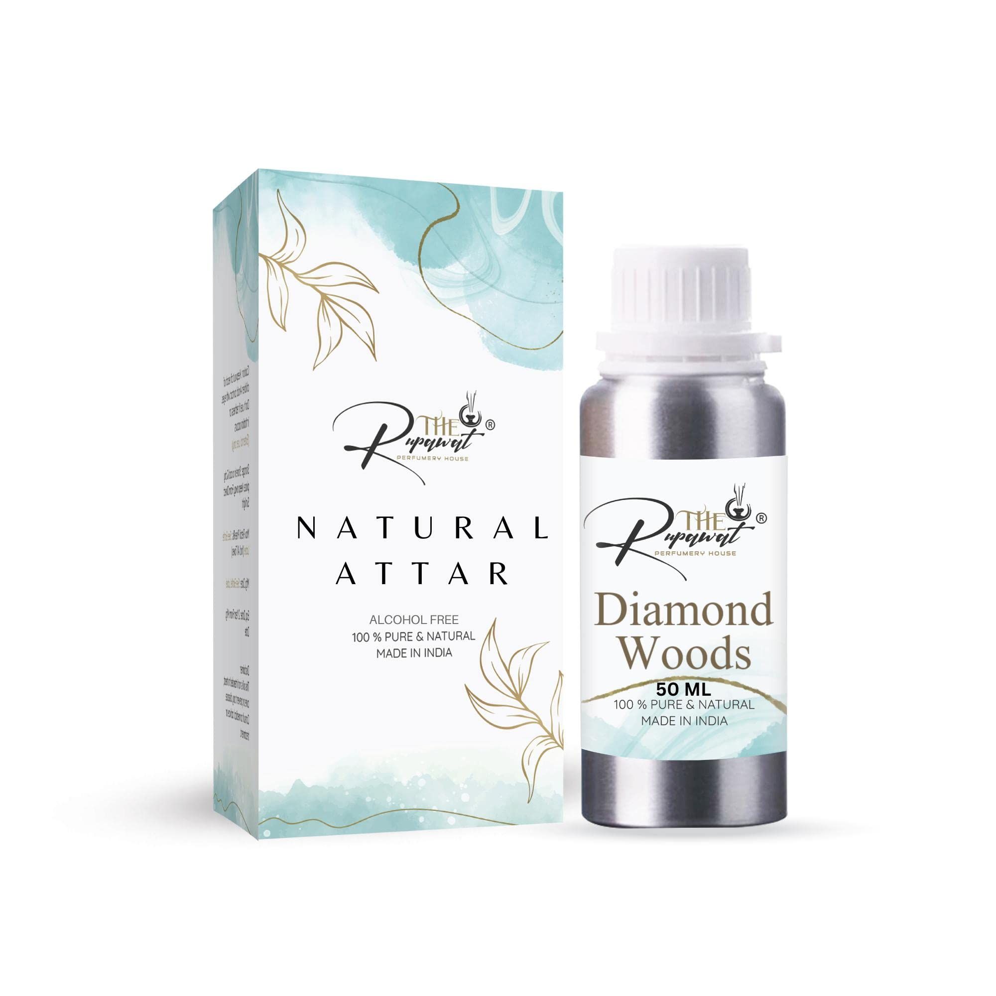 THE RUPAWAT Perfumery House Diamond Woods Natural & Alcohol Free Attar - 50 ml-picture-32