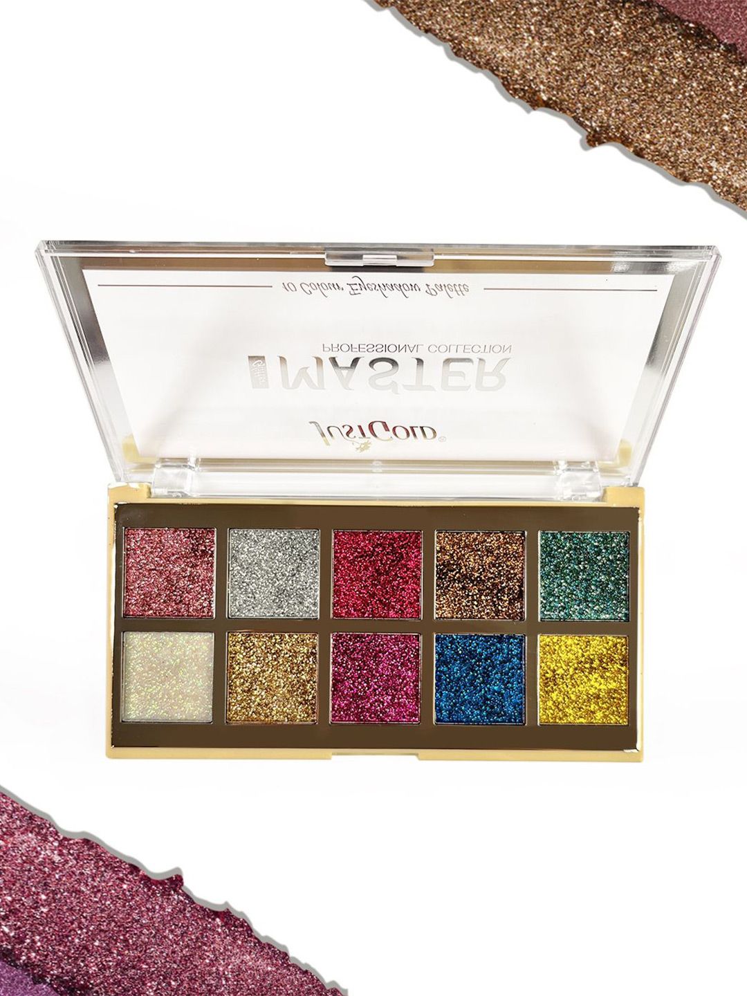 JUSTGOLD 10- Color Master Professional Collection Eye Glitter Palette-Shade- #563-picture-11