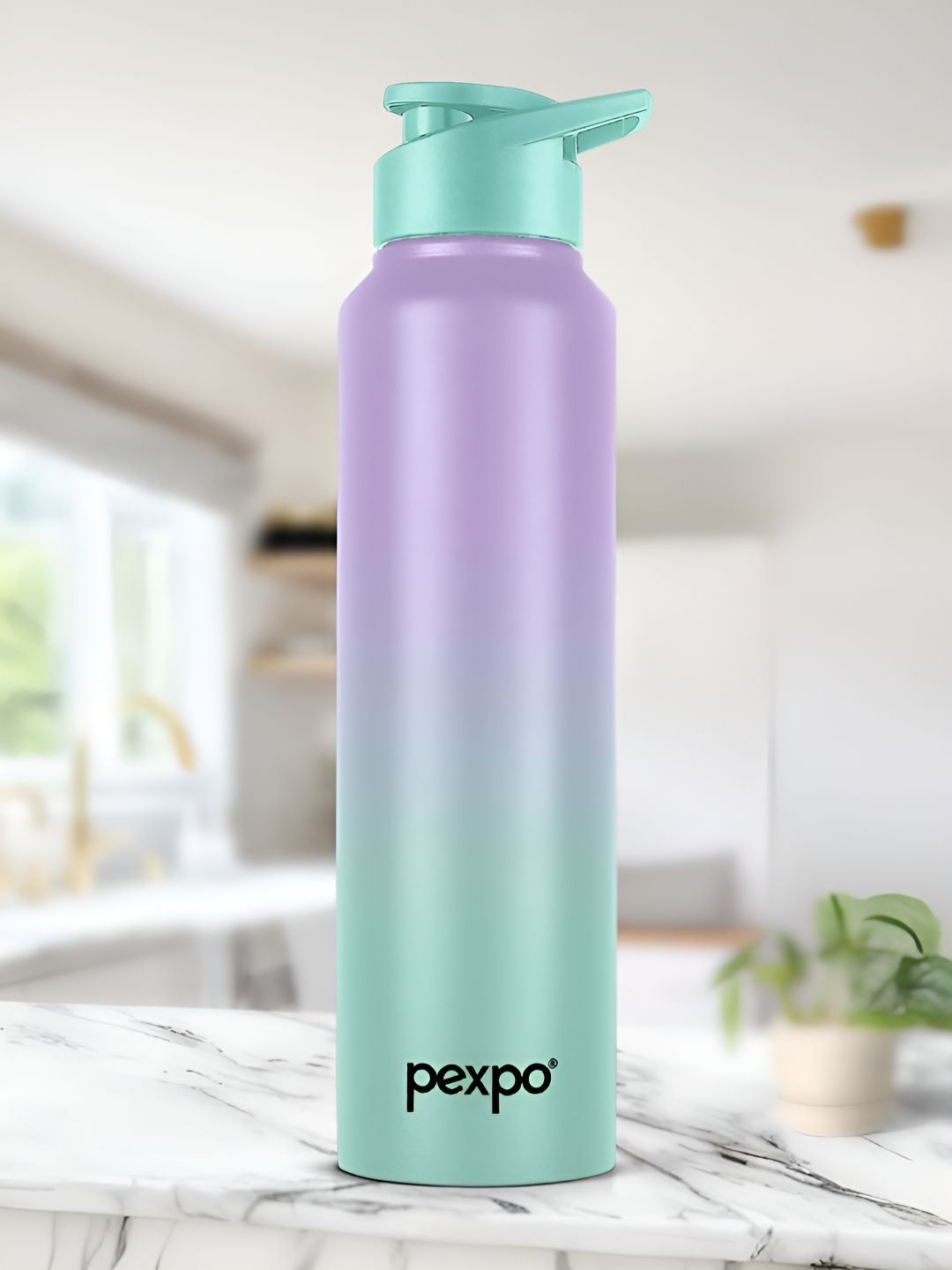 go24 Pexpo Purple & Green Single Stainless Steel Single Wall Vacuum Water Bottle-picture-50