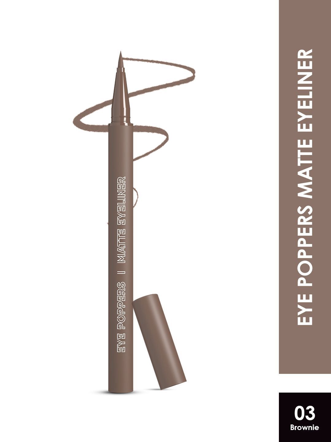 Glam21 Eye Poppers Matte Eyeliner- Brownie 03-image-12