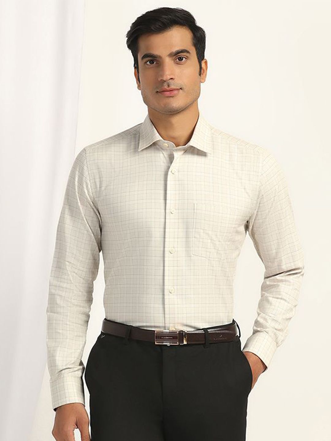 Blackberrys Men Slim Fit Opaque Striped Casual Shirt-picture-40