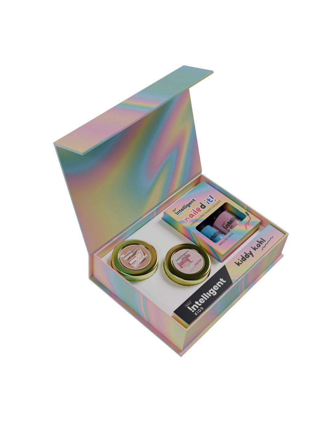 Tuco Intelligent Girls Set Of 4 Triple Tints, Peel Off Nail Paints & Kiddy Kajal Gift Set-picture-23