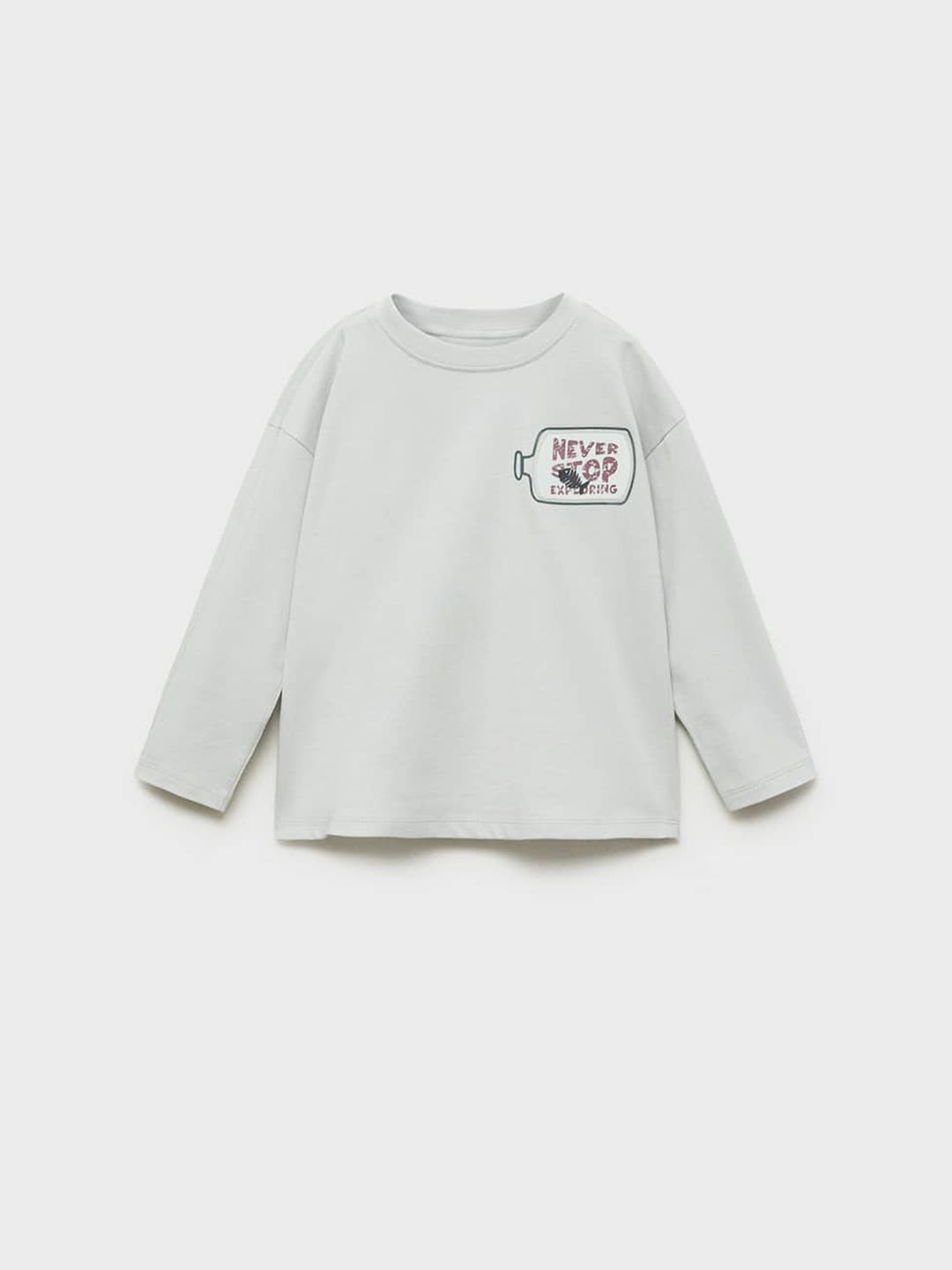 Mango Kids Boys Typography Printed Pure Cotton T-shirt-picture-10