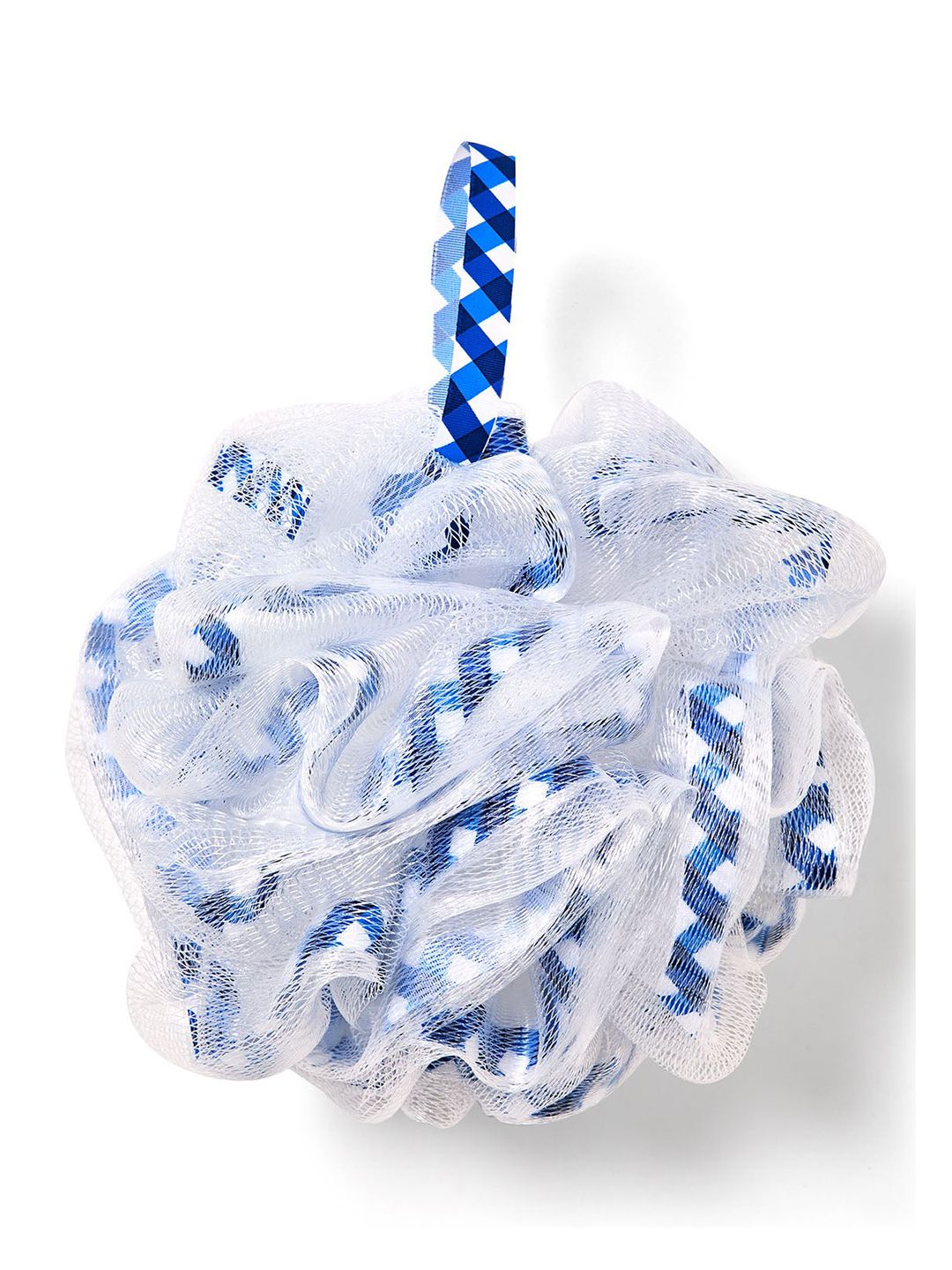 Bath & Body Works Blue Gingham Loofah Bath Sponge-picture-29