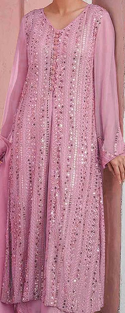 Women Pleated Kurta with Palazzos & With Dupatta