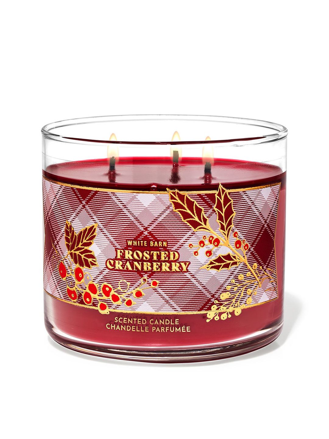Bath & Body Works Frosted Cranberry 3-Wick Scented Candle - 411g-picture-43