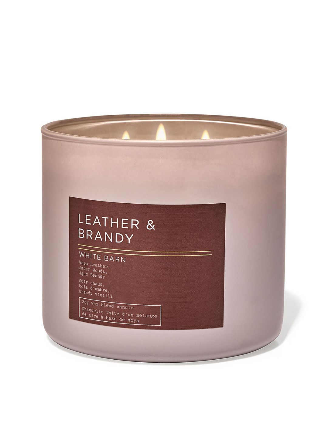 Bath & Body Works Leather & Brandy 3-Wick Candle - 411 g-picture-31