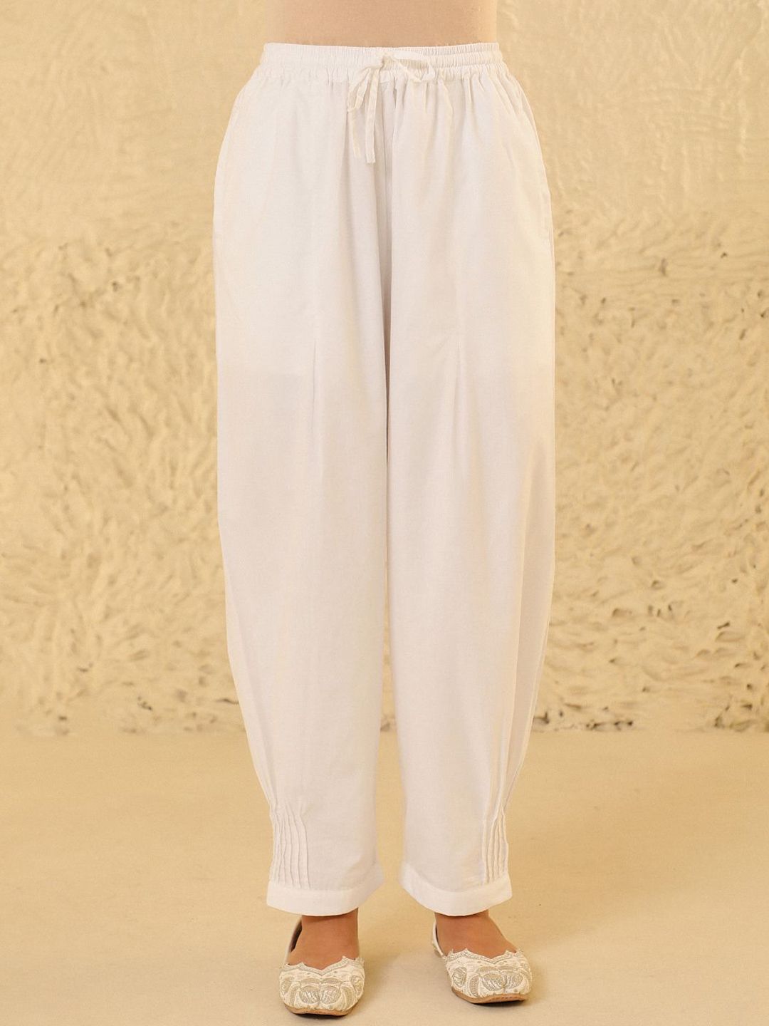 House of Chikankari Women Cotton Solid Afghani Pant-picture-19
