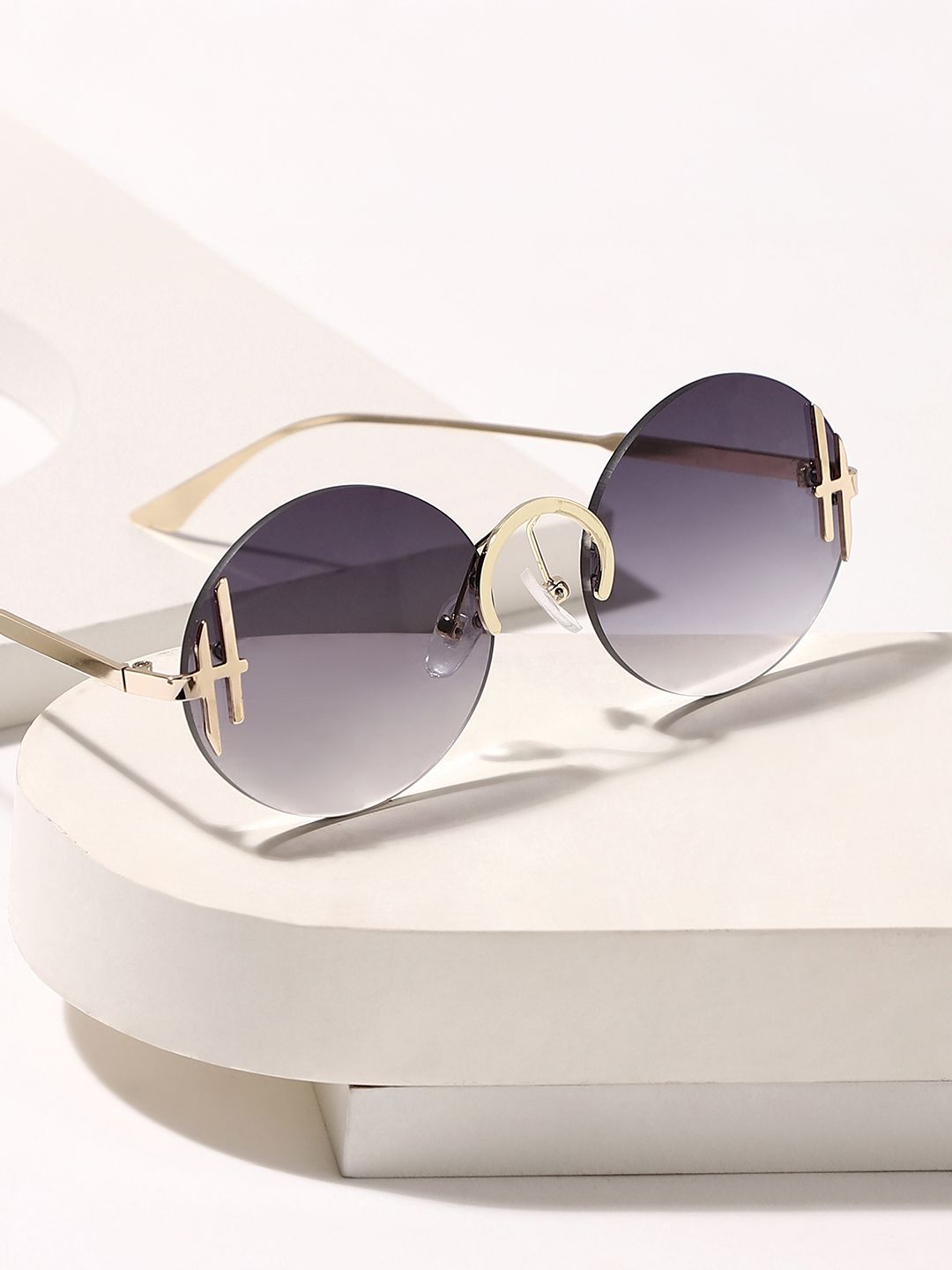 French Accent Men Round Sunglasses with Polarised Lens-image-20