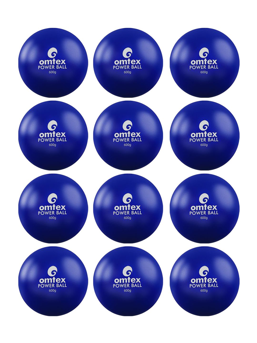 Omtex 12 Pieces Blue & White Power Weighted Ball-picture-10
