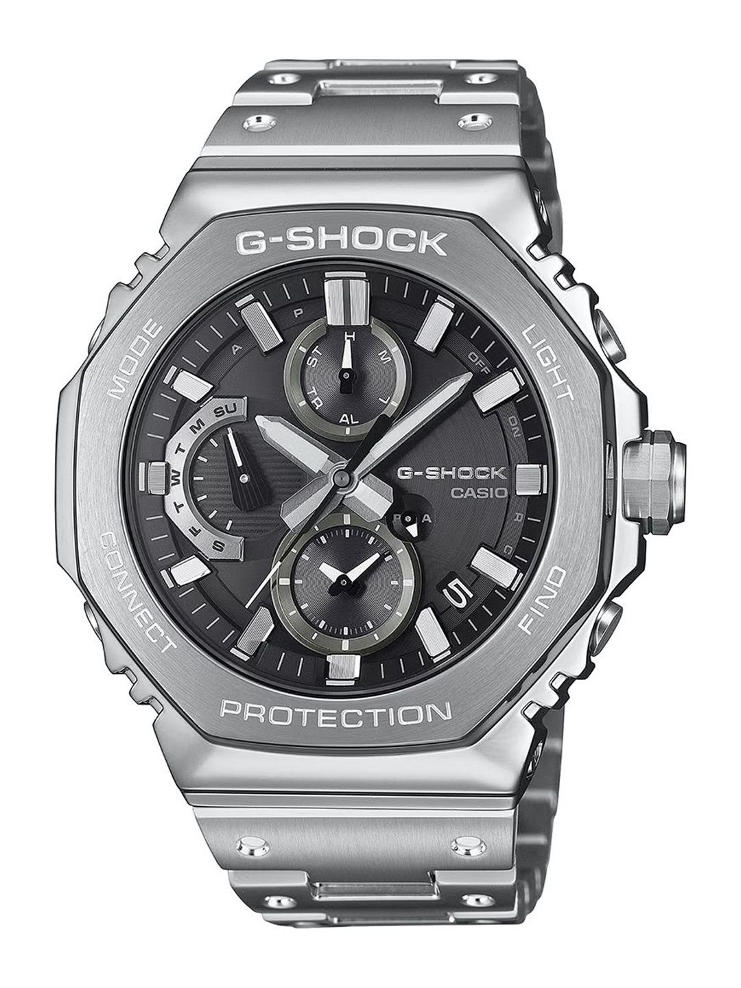 CASIO Men Bracelet Style Straps Analogue Bluetooth Solar Powered Watch G1631-picture-0