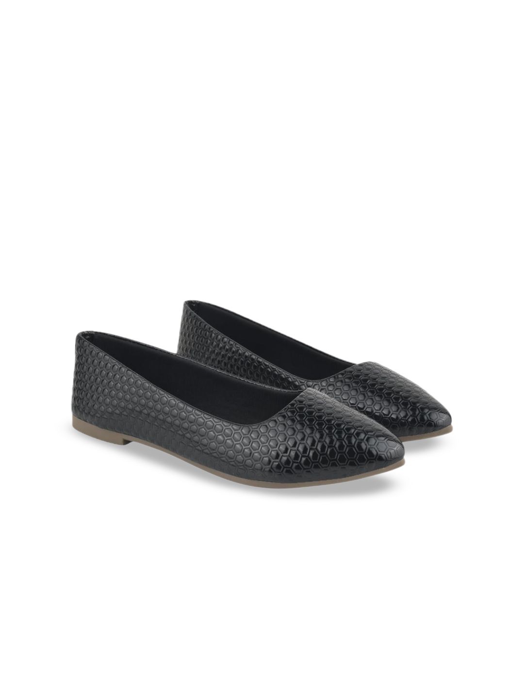 Shoetopia Girls Textured Ballerinas Flats-picture-38