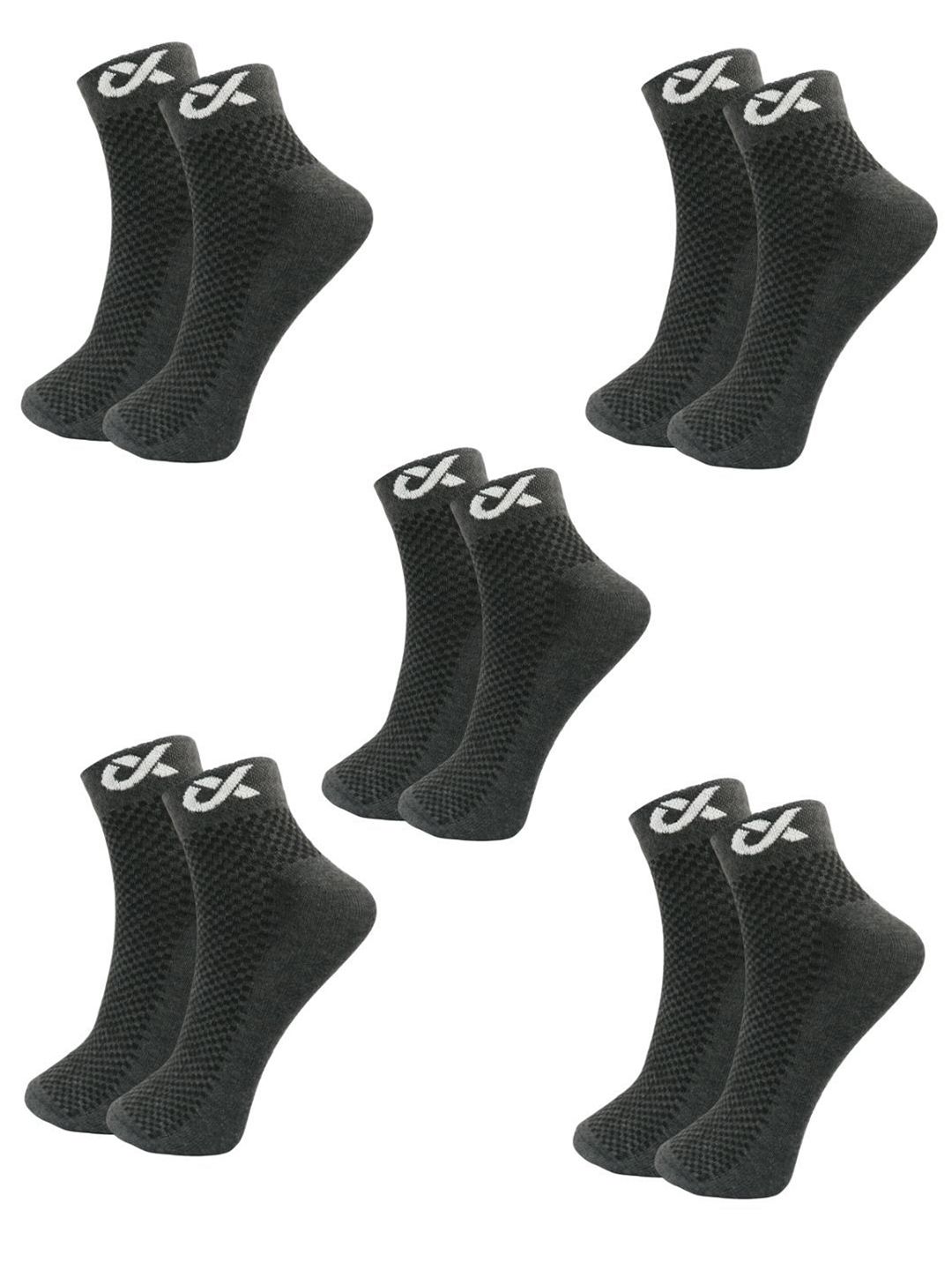 Xjarvis Unisex Pack Of 5 Ankle-Length Socks-picture-15
