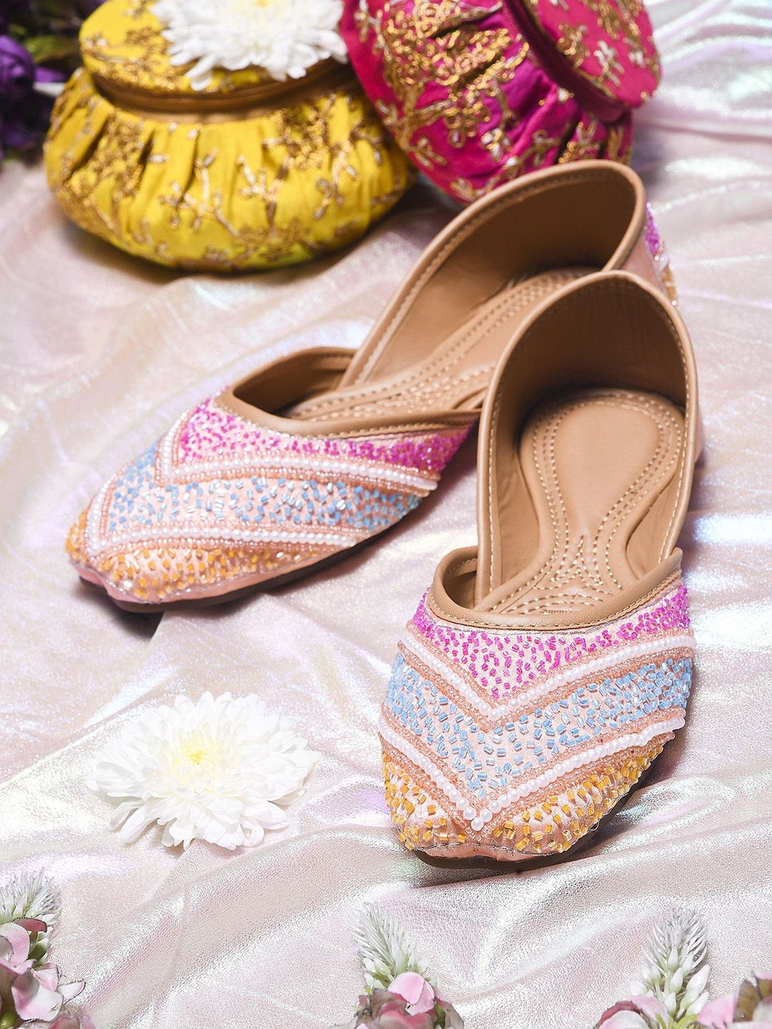 TRYME Women Ethnic Ballerinas with Bows Flats-picture-38