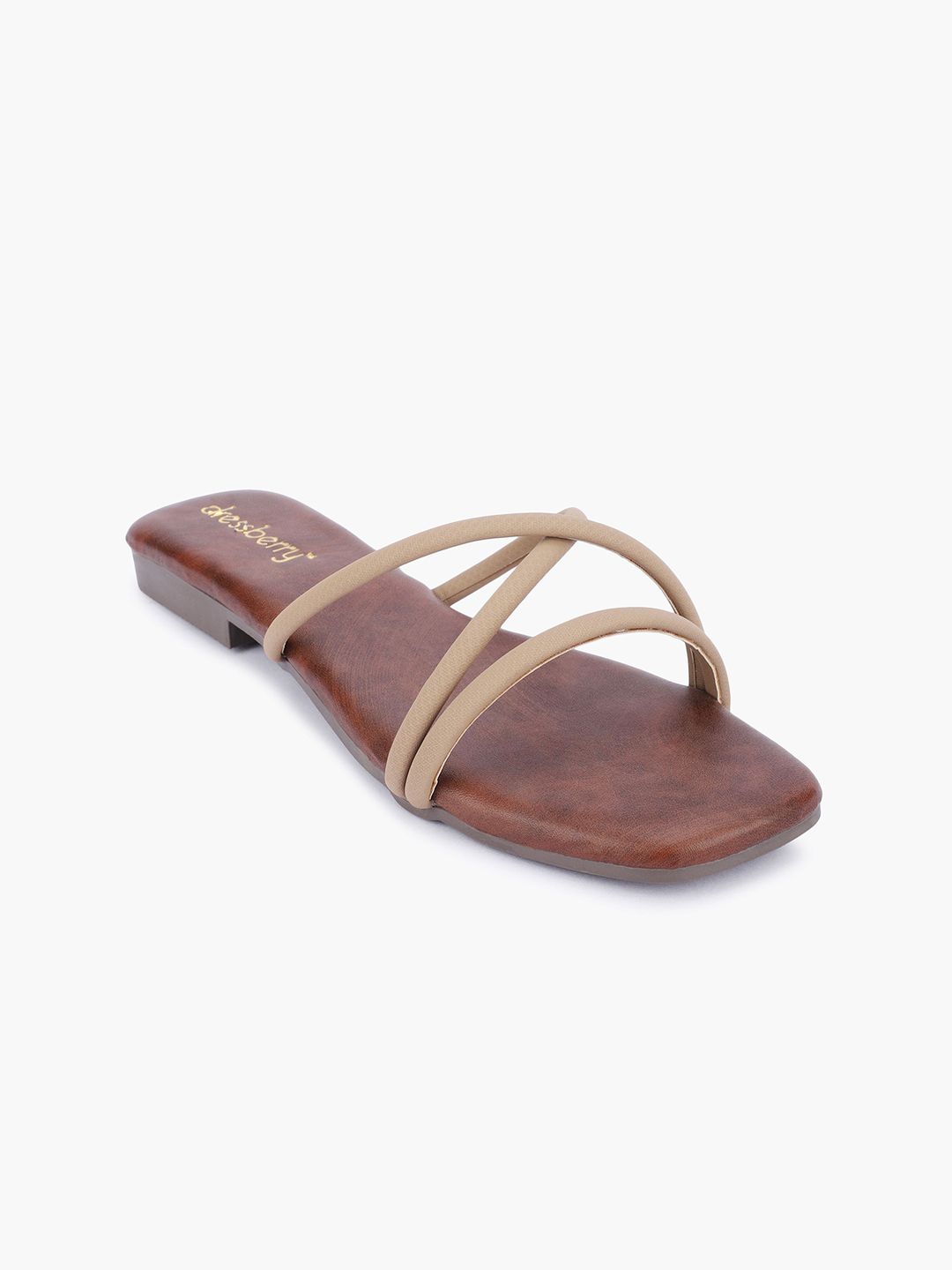 DressBerry Women Striped Open Toe Flats-picture-48