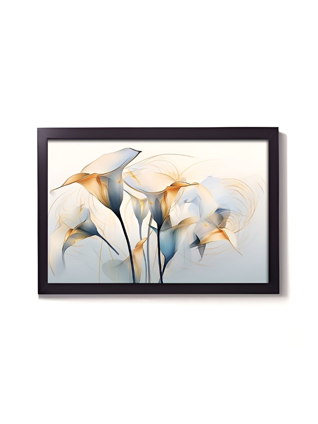 Aura Beige & Brown 1 Piece Synthetic Wood Abstract Wall Paintings-picture-33