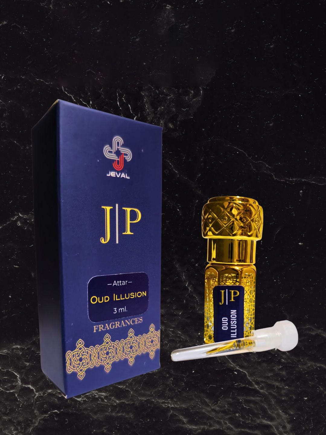 Jeval Men Oud Illusion Alcohol Free Attar - 3 ml-image-2