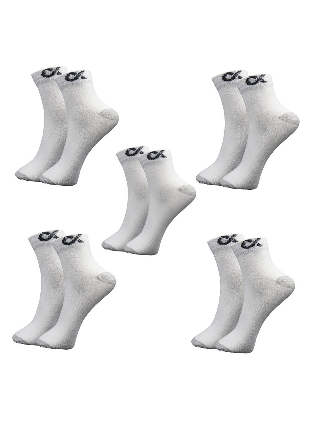 Xjarvis Unisex Pack Of 5 Ankle-Length Socks-picture-24