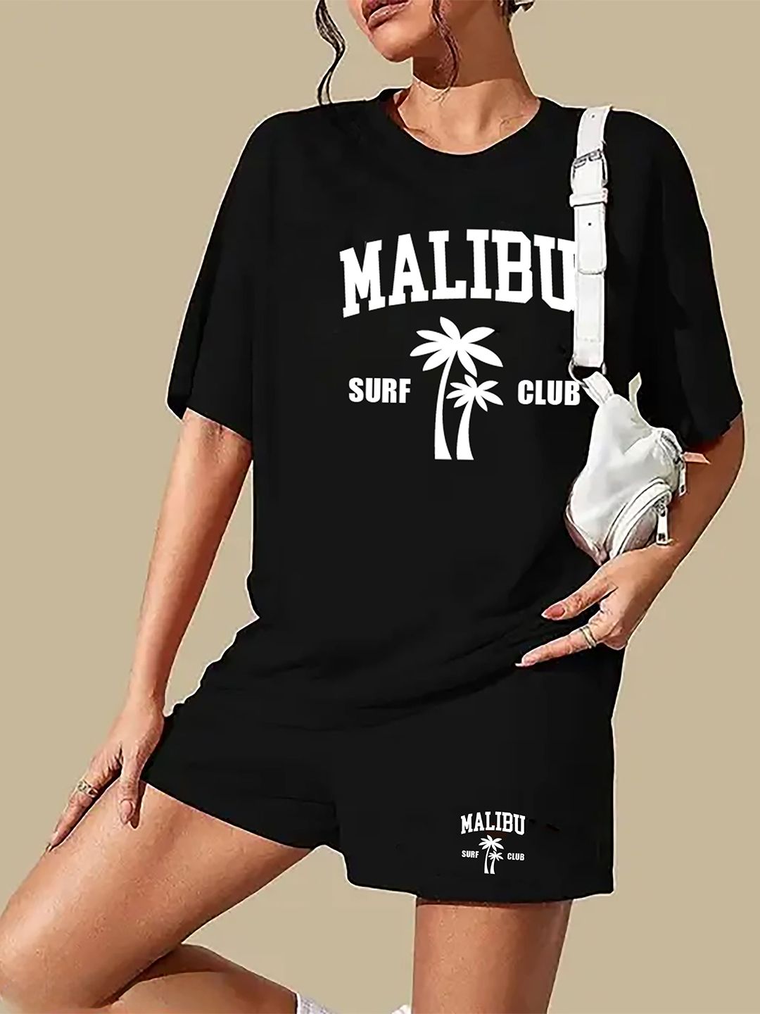 My Swag Typography Printed Pure Cotton T-Shirt & Shorts-picture-24