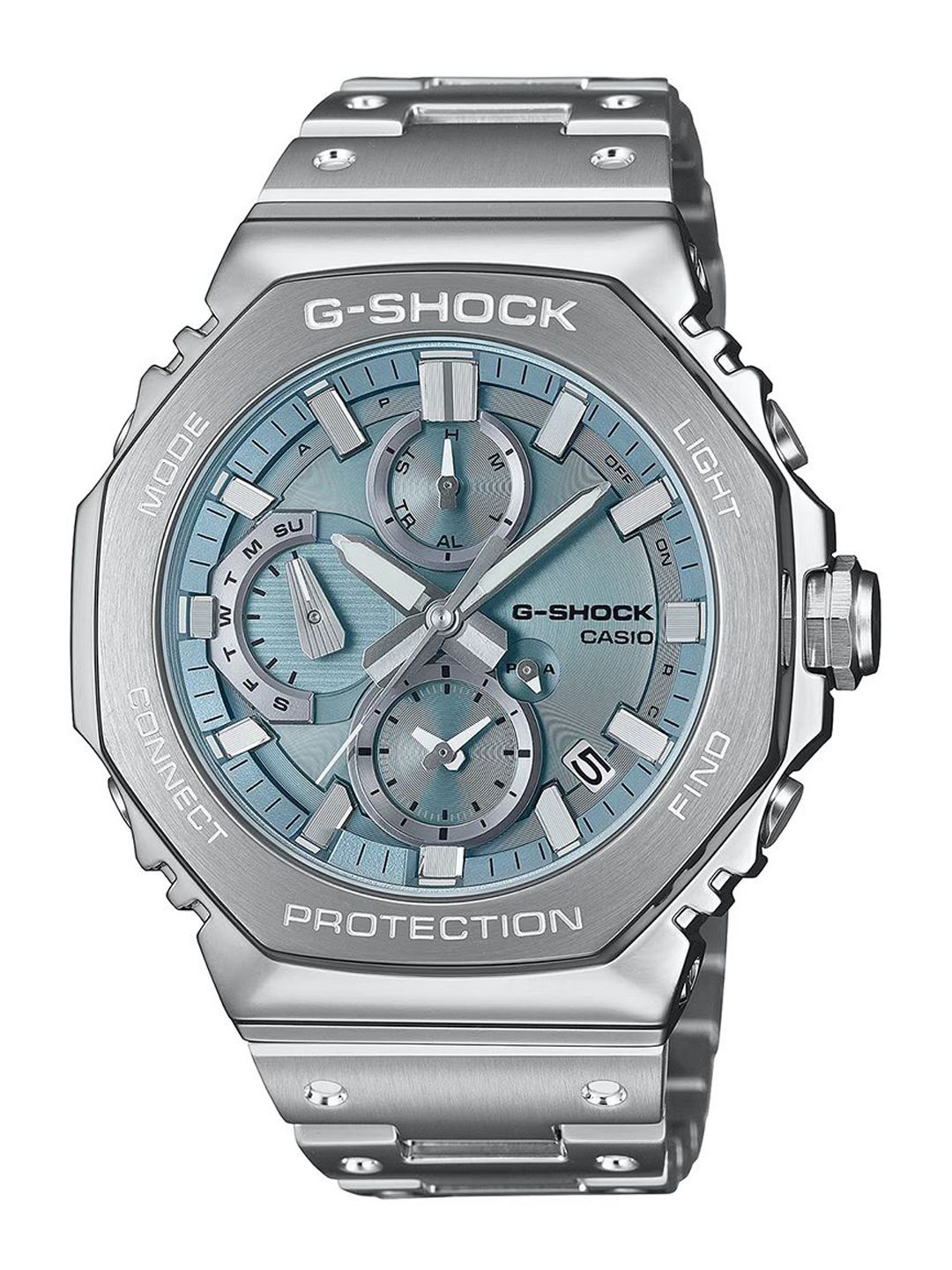 CASIO Men G-Shock Dial & Stainless Steel Cuff Straps Analogue Bluetooth Watch G1630-picture-24