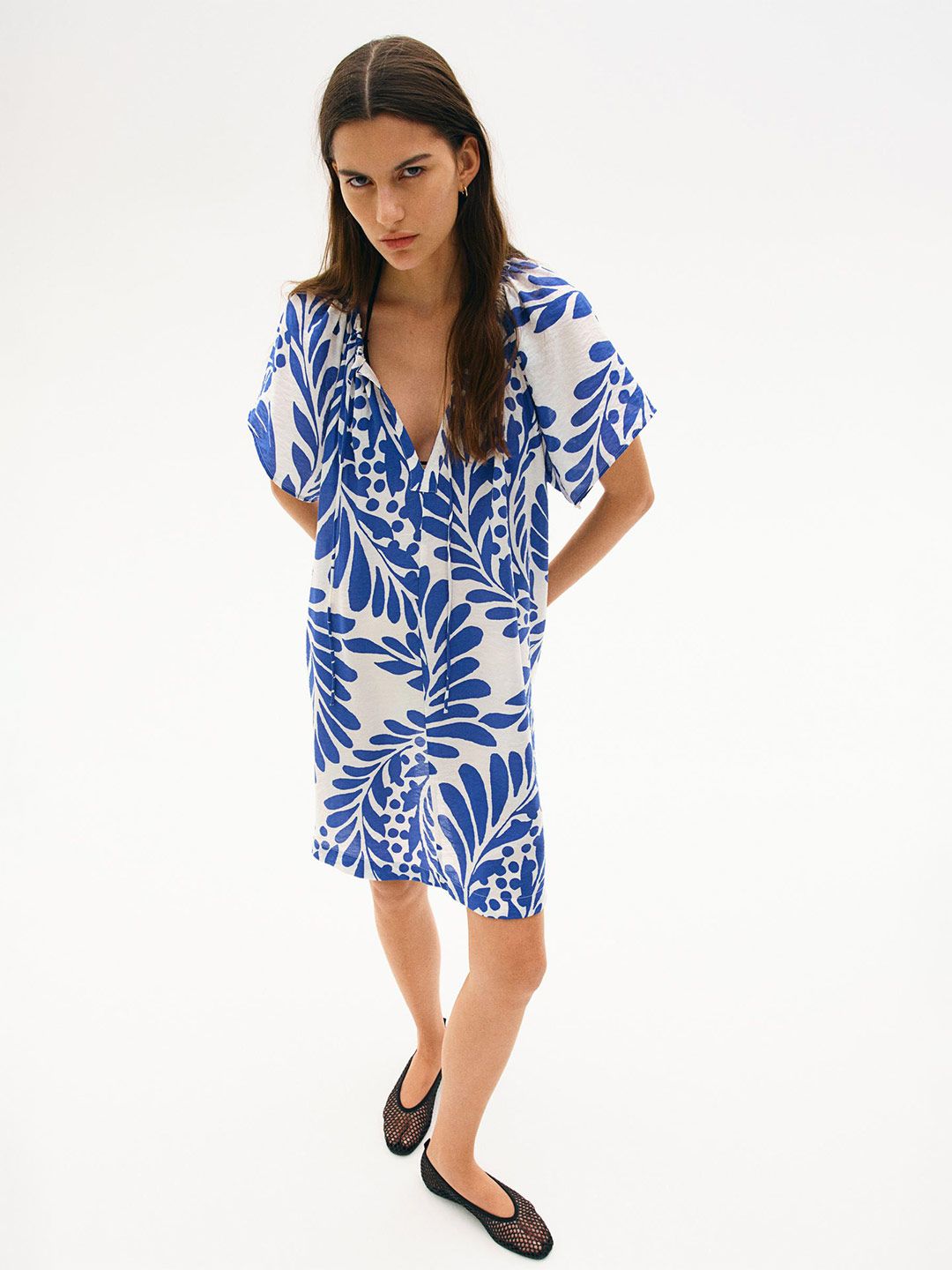 H&M A-Line round neck  short sleeves Dress