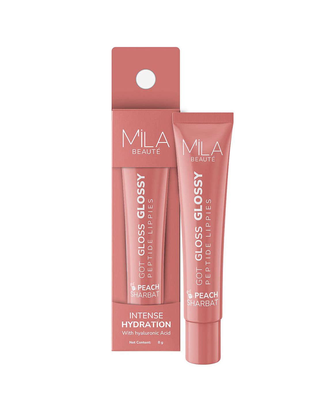 MILA BEAUTE Got Gloss Glossy PeptideLip Balm With Hyaluronic Acid - Peach Sharbat-picture-27