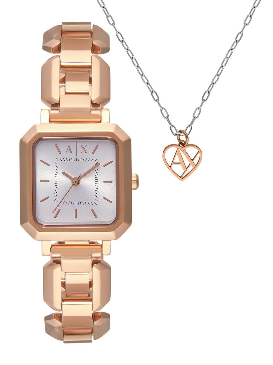 Armani Exchange Women Dial & Stainless Steel Straps Analogue Watch AX7167SET-picture-23