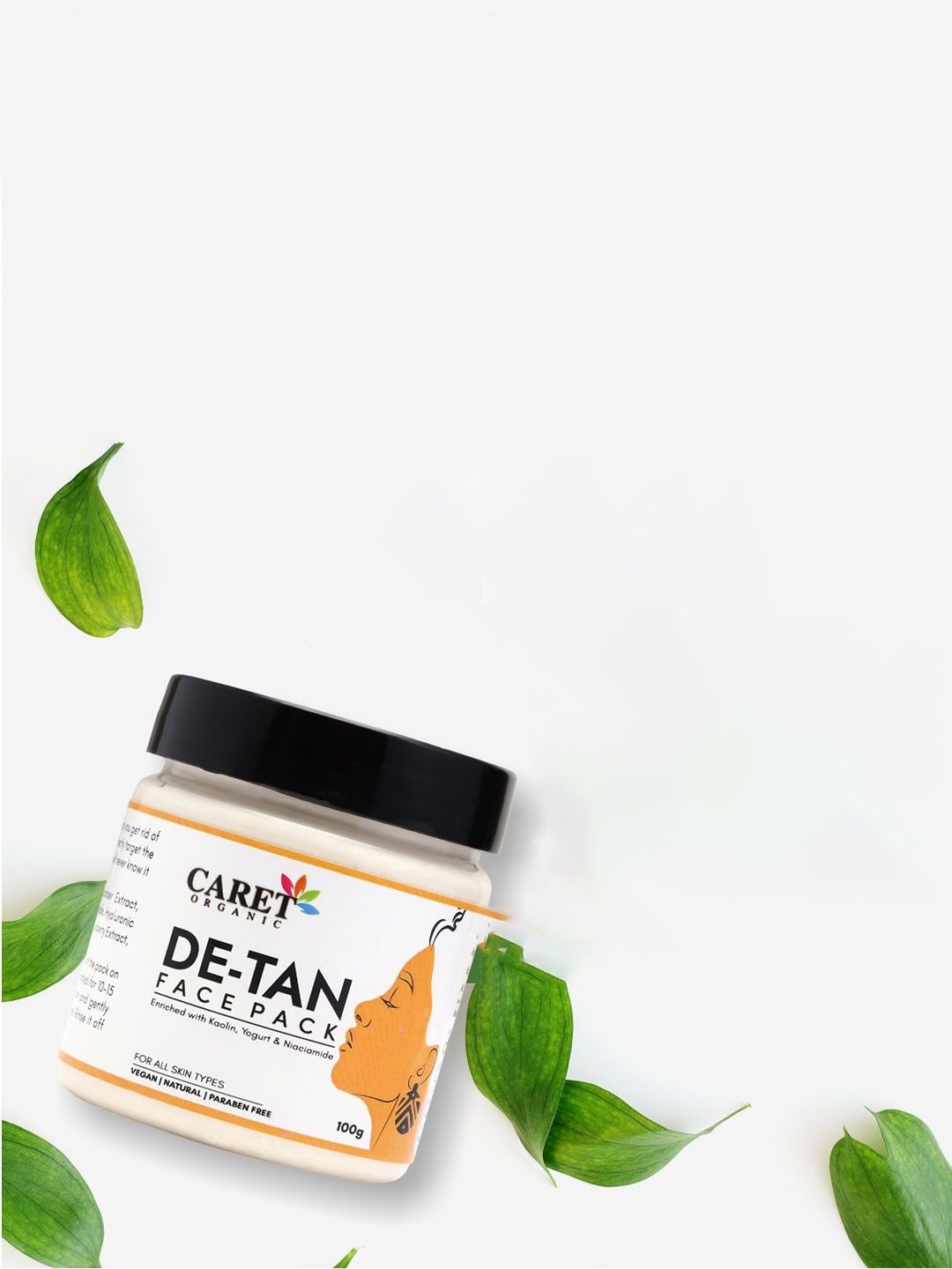 CARET ORGANIC De-Tan Face Pack With Niacinamide - 100 g-image-24