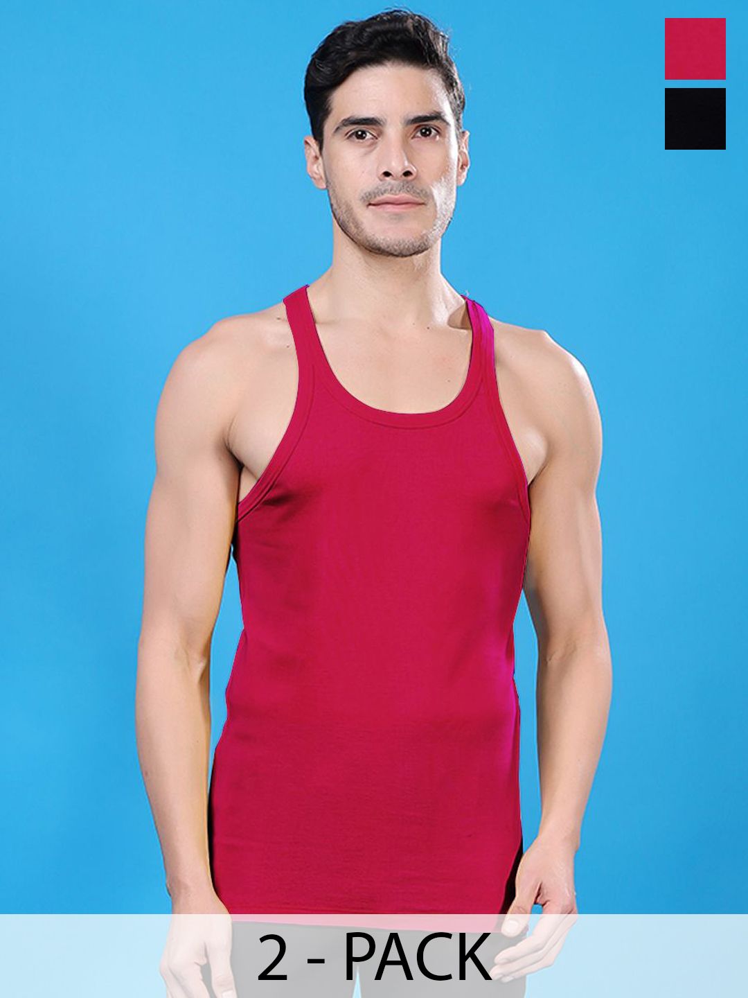 Friskers Pack Of 2 Pure Cotton Gym Innerwear Vests 301224CA-01-07-picture-56