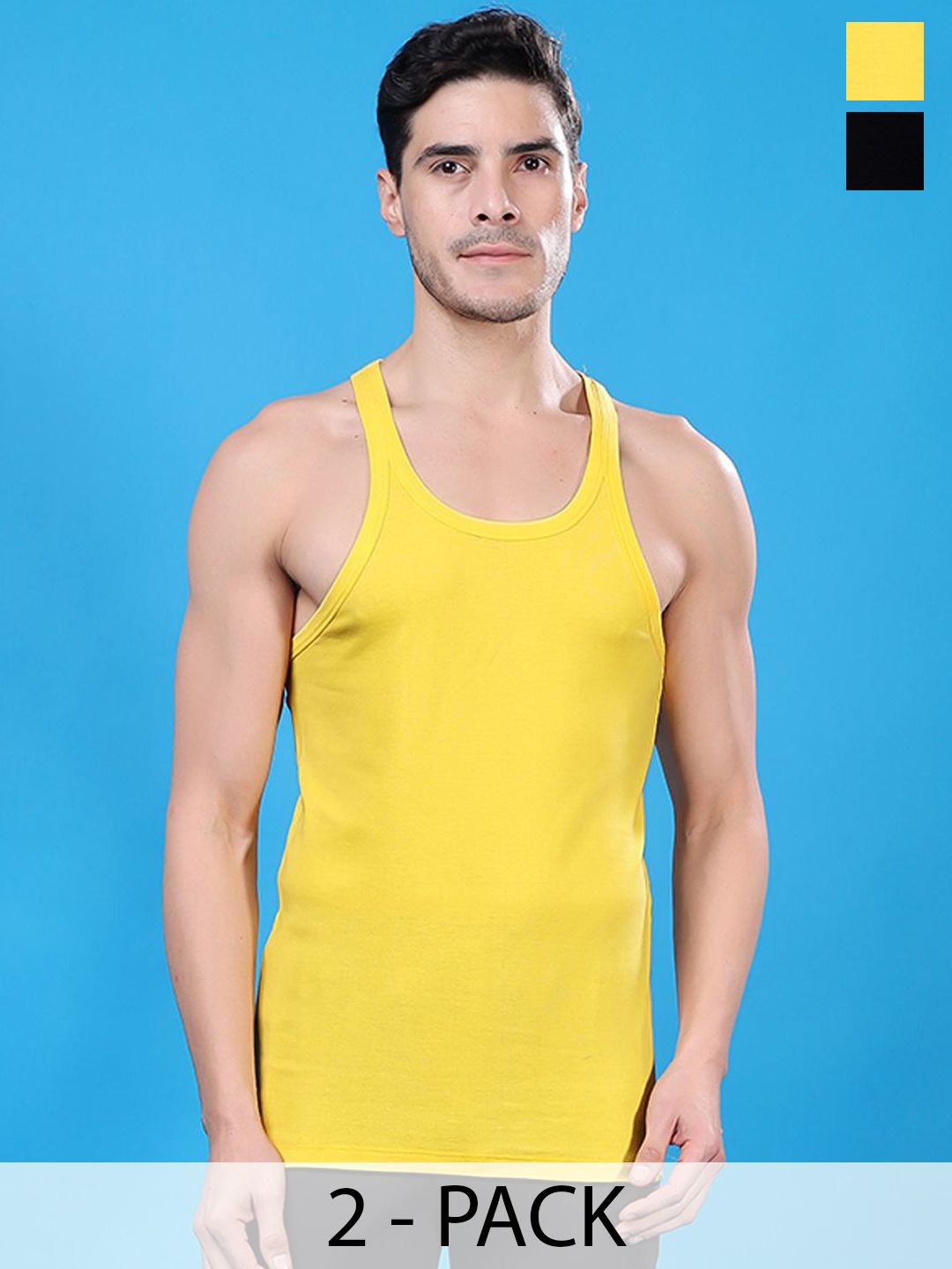 Friskers Pack Of 2 Pure Cotton Gym Innerwear Vests 301224CA-01-06-picture-34