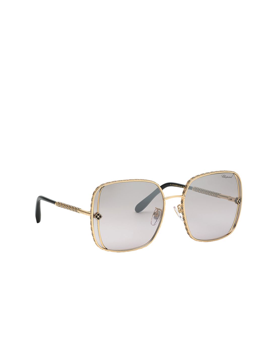 Chopard Women Square Sunglasses with UV Protected Lens SCHG33S61301XSG-Gold-Toned-picture-28