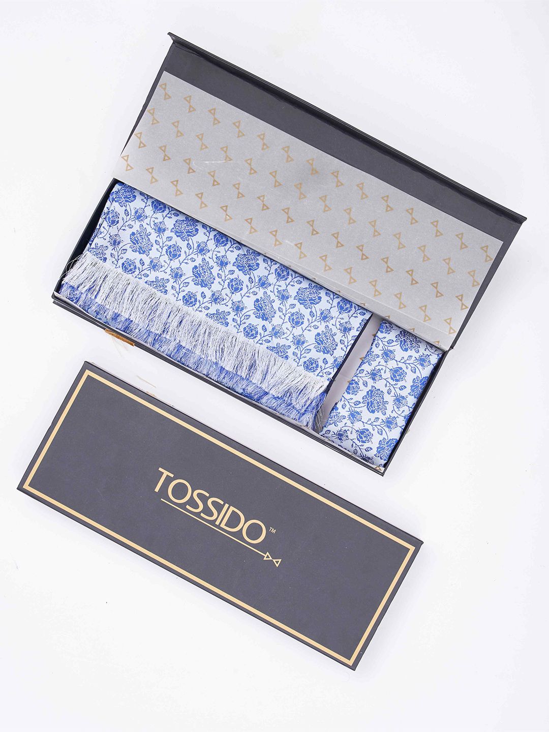 Tossido Men Floral Woven Design Stole-image-23