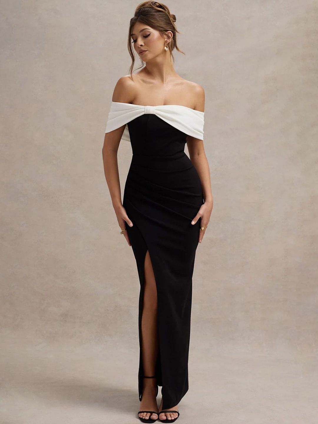 Clafoutis Women Off-Shoulder Maxi Dress view 1
