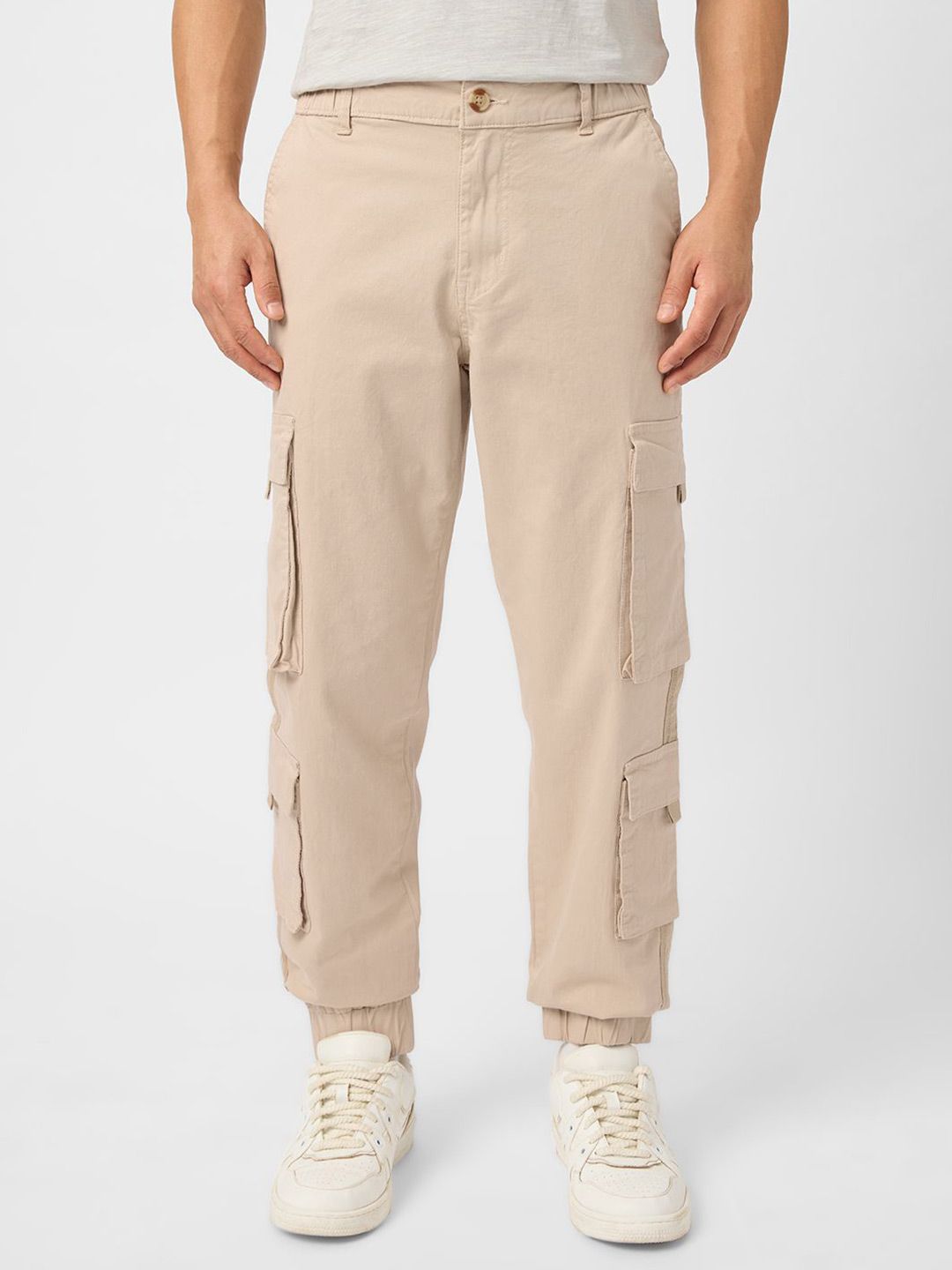 The Souled Store Men Pure Cotton Cargo Joggers-picture-10