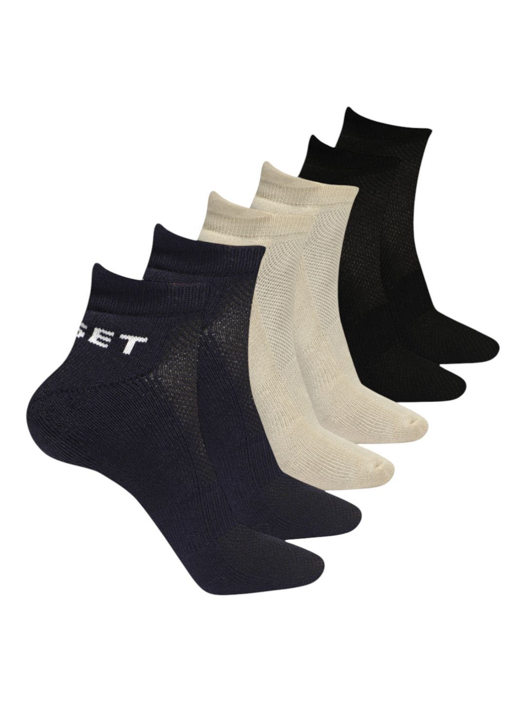CRUSSET Men Pack Of 3 Bamboo Ankle Length Socks-picture-15