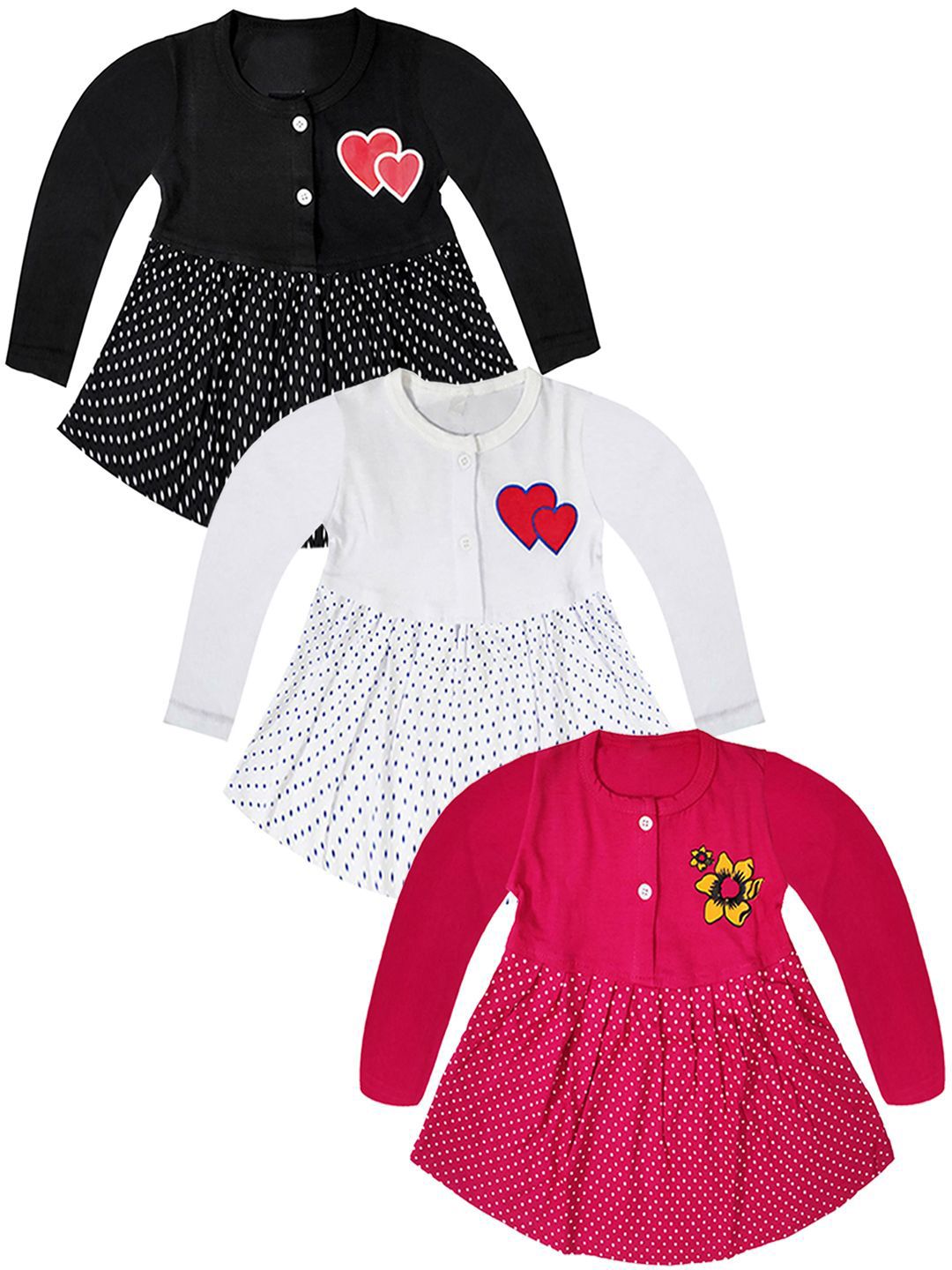 KidzzCart Polka Dot Print Fit & Flare Dress-picture-27