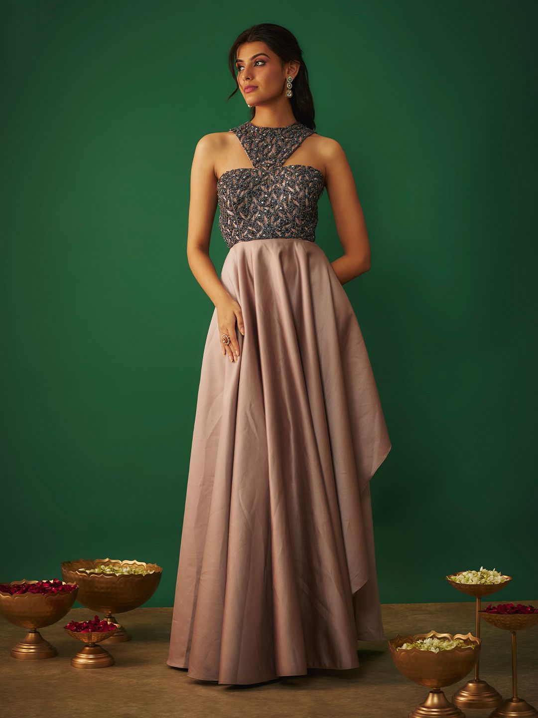 Mehak Murpana Women Embroidered Maxi Dress-image-47