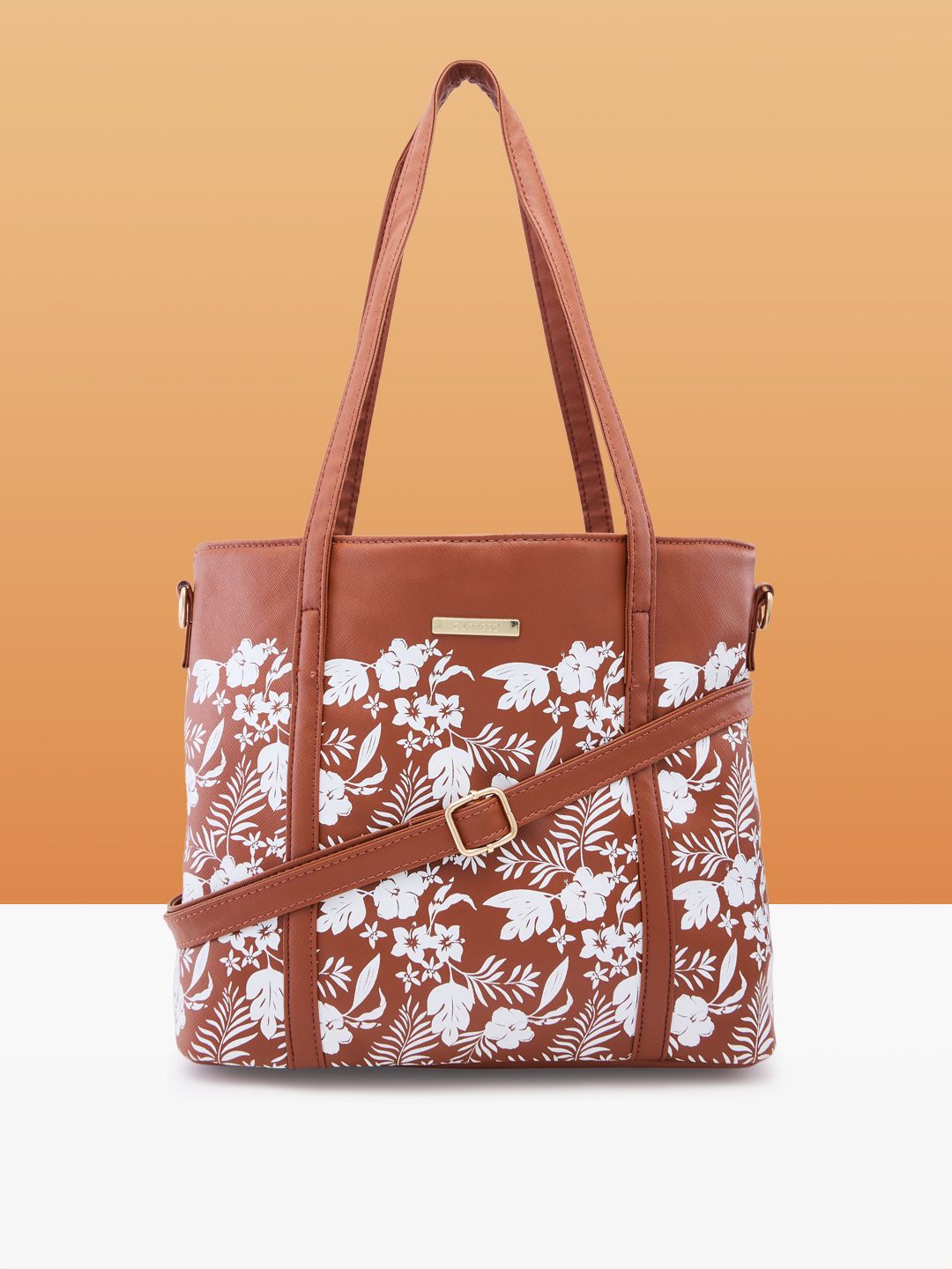 Caprese Lively Floral Printed Structured Shoulder Bag-picture-10