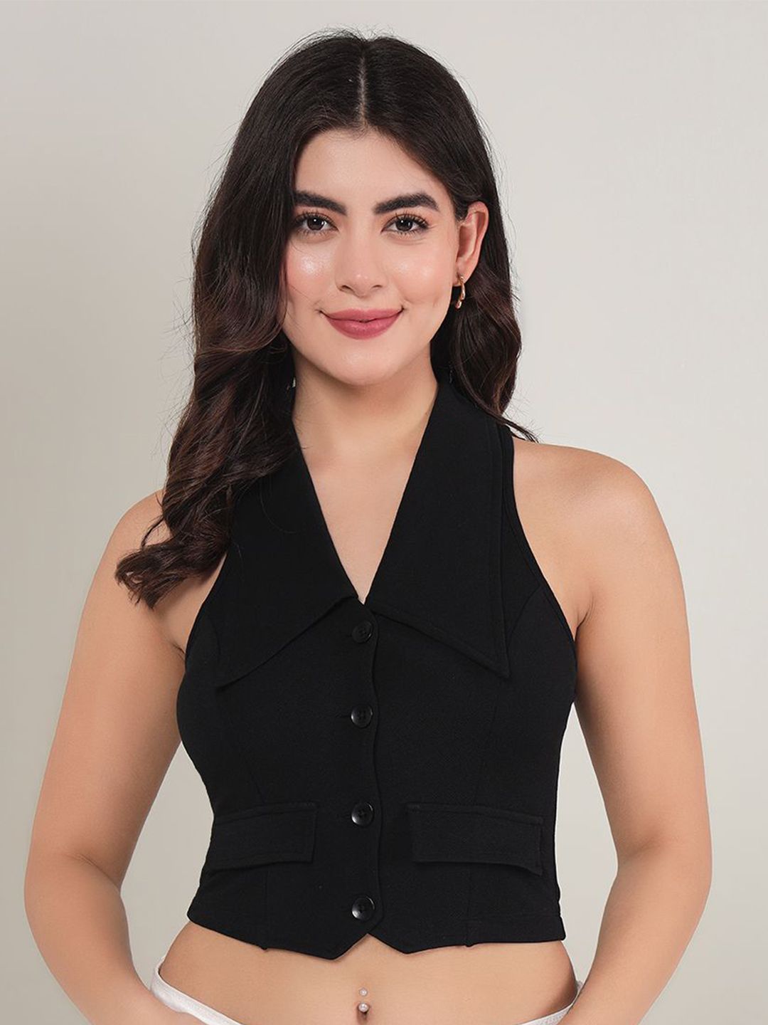 TANDUL Women V-Neck Waistcoat-picture-37