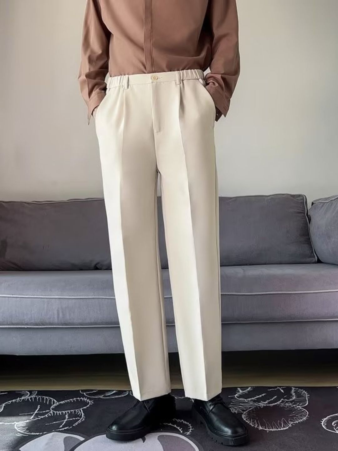 StyleCast Men Original Regular Fit Mid-Rise Cotton Formal Trouser-picture-14