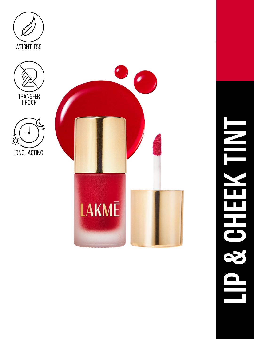 Lakme 9to5 Double Duty Lip & Cheek Water Stain 9ml - Sunset Kiss-picture-10