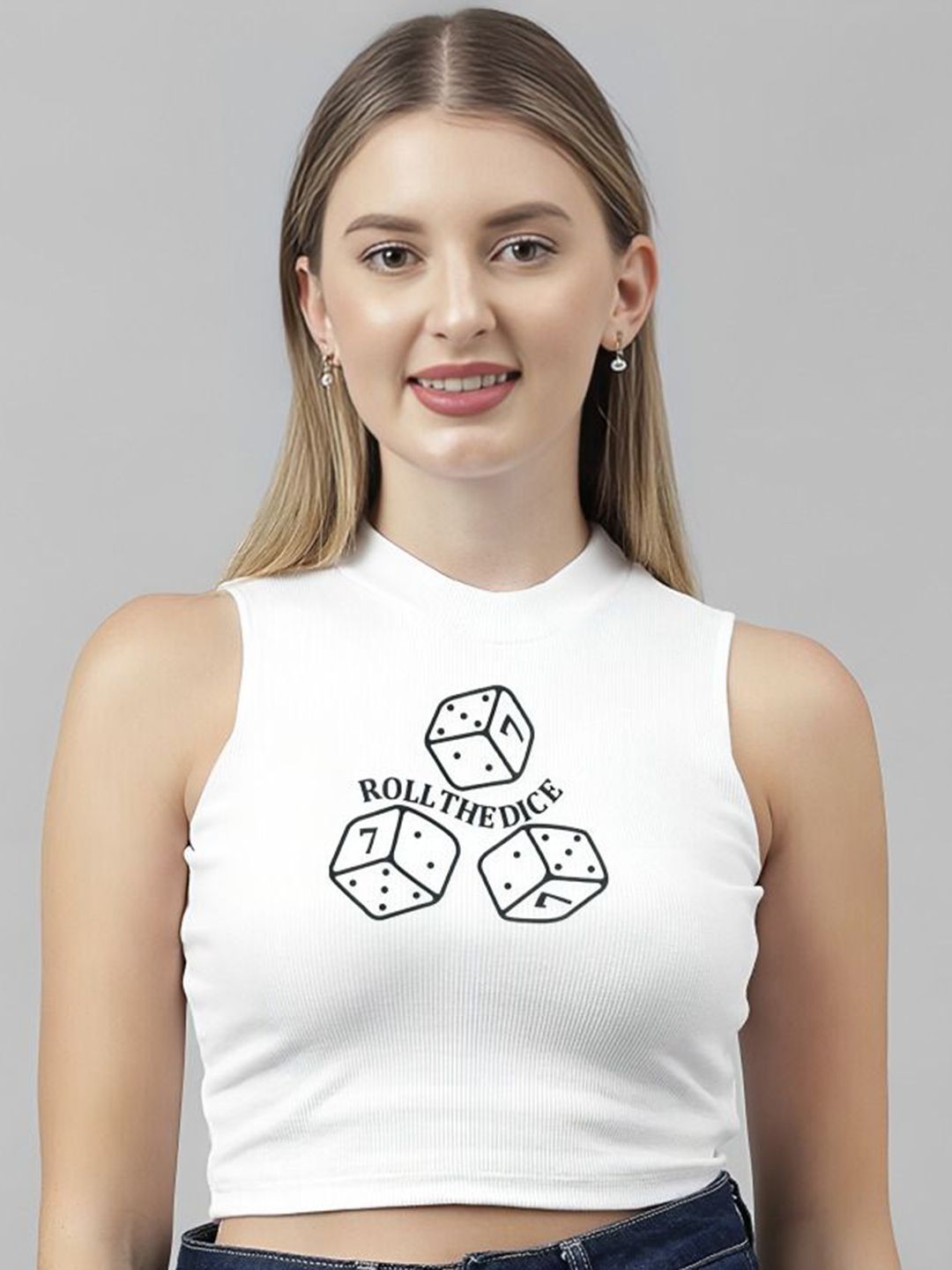 sollobell Print Cotton Tank Crop Top-image-41