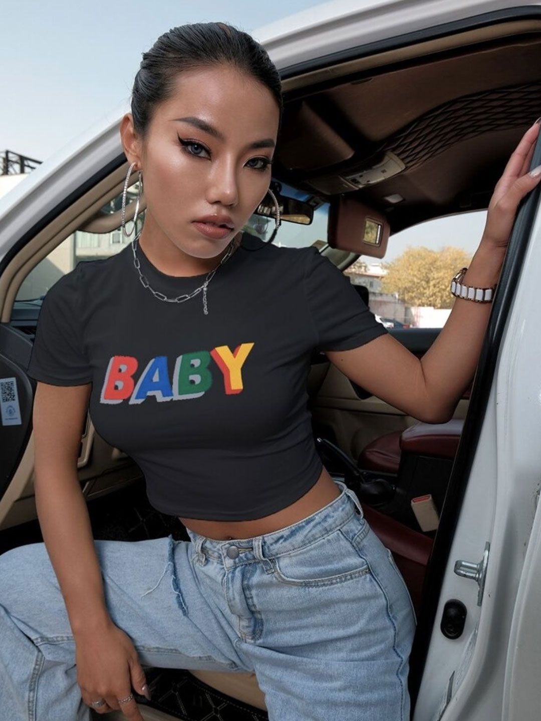 sollobell Print Cotton Tank Crop Top-image-5