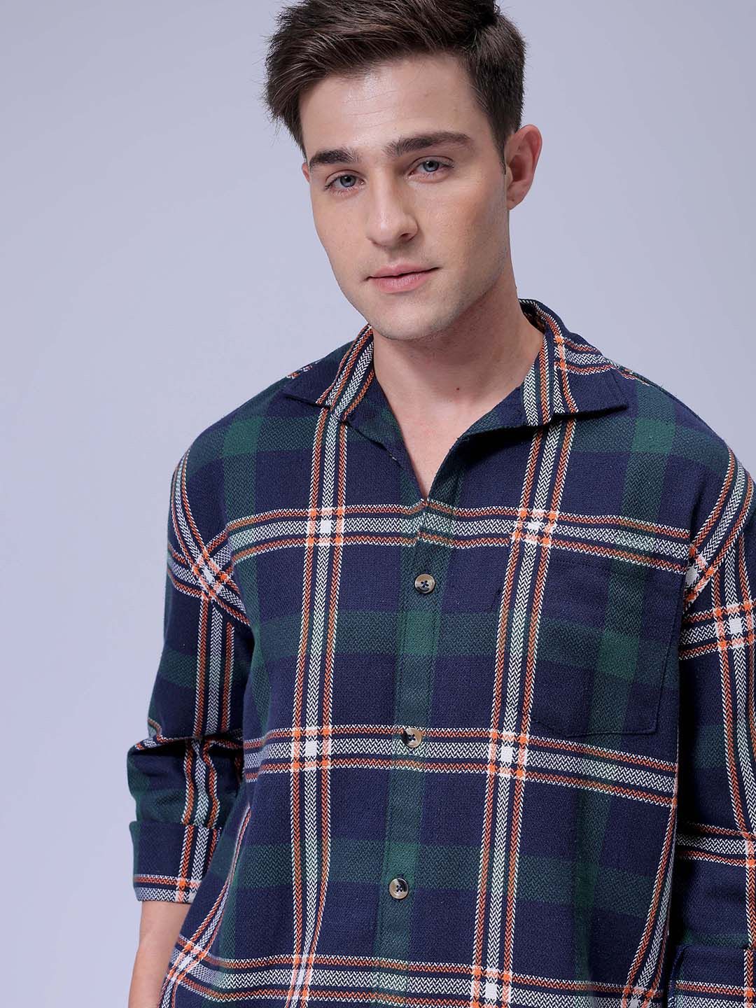 The Indian Garage Co Men Opaque Checked Casual Shirt-picture-21