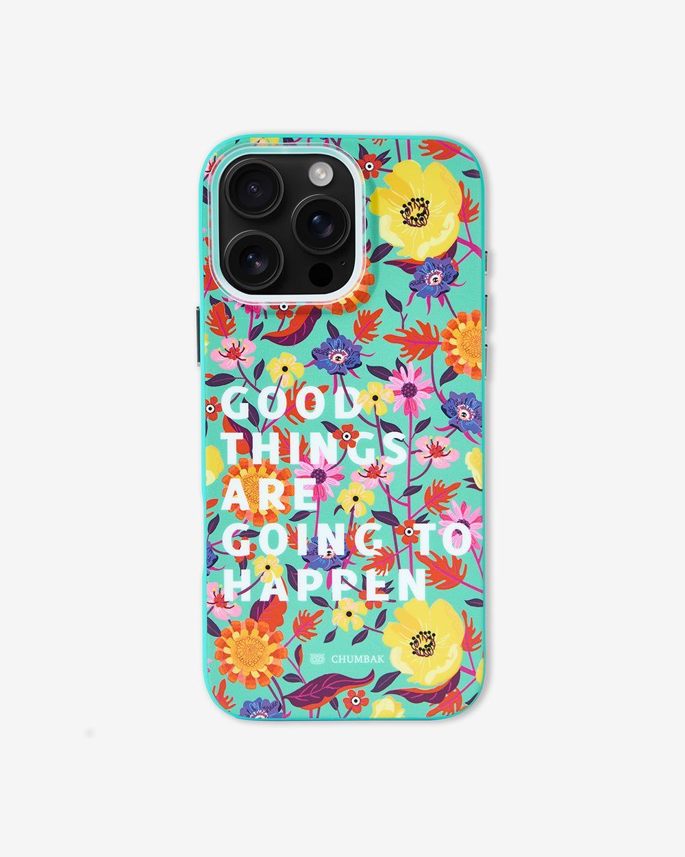Chumbak Floral Printed iPhone 16 Pro Max Back Case Mobile Accessories-picture-14