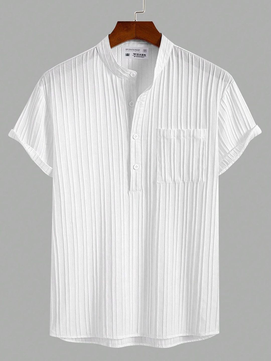 WOXEN Men Original Opaque Striped Casual Shirt-picture-52