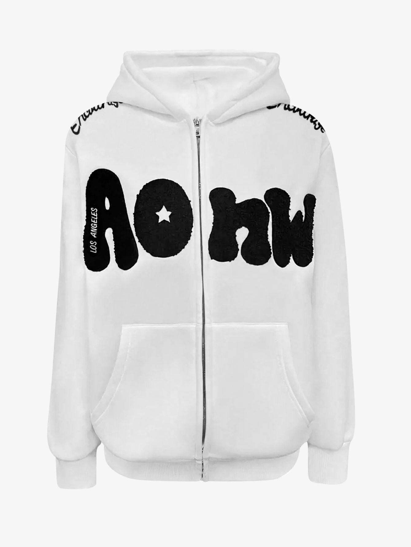 Stylecast X Slyck Women Hooded Typography Printed Jacket-image-36