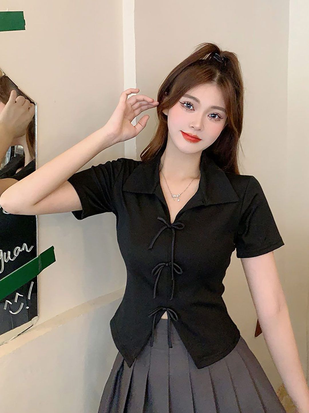 StyleCast x Revolte Shirt Style Top-picture-23